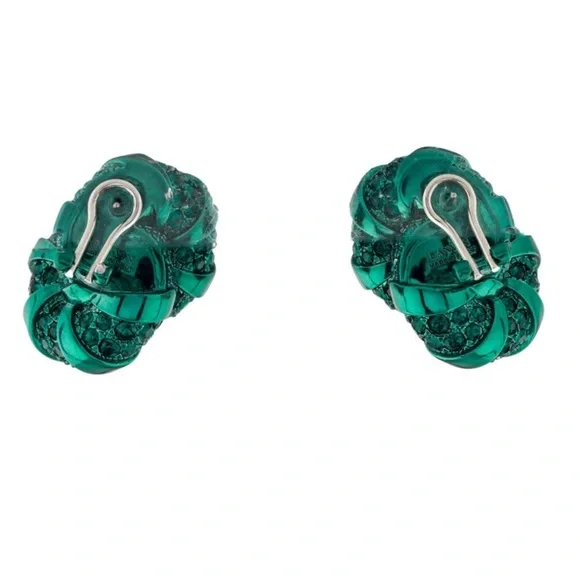 Lanvin Green Melodie Earrings ASO Meghan Markle - Picture 10 of 14